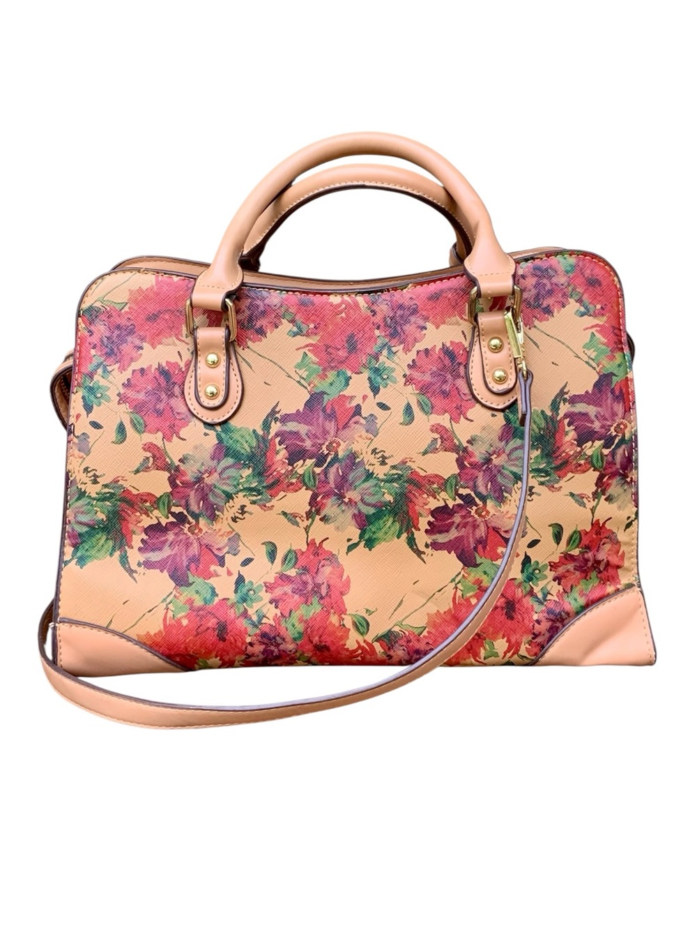 Adrienne Vittadini Studio Floral Design Satchel - Picture 4 of 15